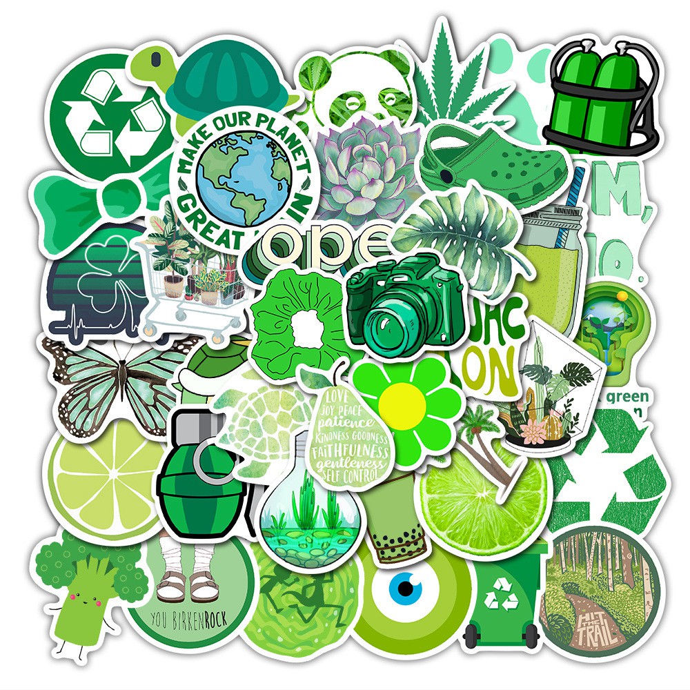 Set 50 Sticker Decal Chống Nước Dán Nón BH, laptop, vali, xe,.... MÃ ST2075