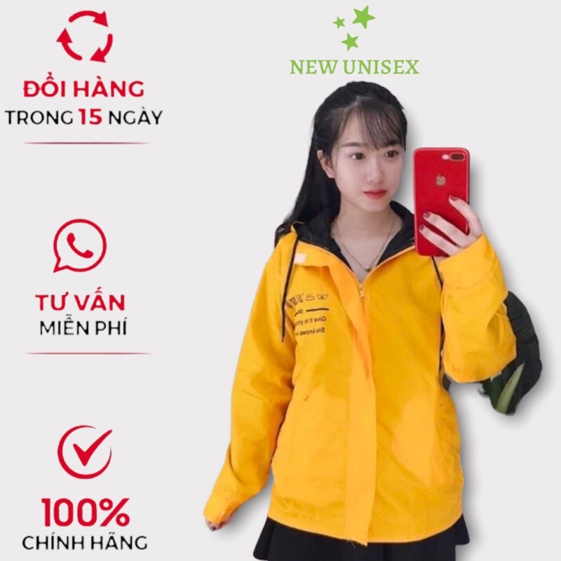Áo khoác dù nữ mẫu họa tiết In Chữ dễ thương - TP [NewUnisex]