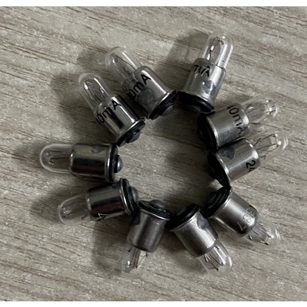 Compo 10 bóng tín hiệu - Miniature Pilot Lamp F6 24/28V 0.04A T5.5 x16mm - IMPA 790706; 790707