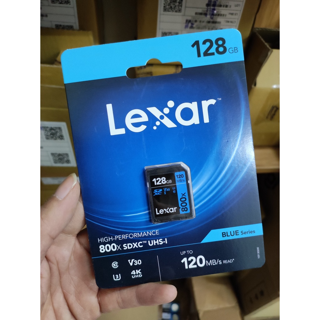 Thẻ nhớ máy ảnh LEXAR 800x SDHC /SDXC UHS-I Cards BLUE Series