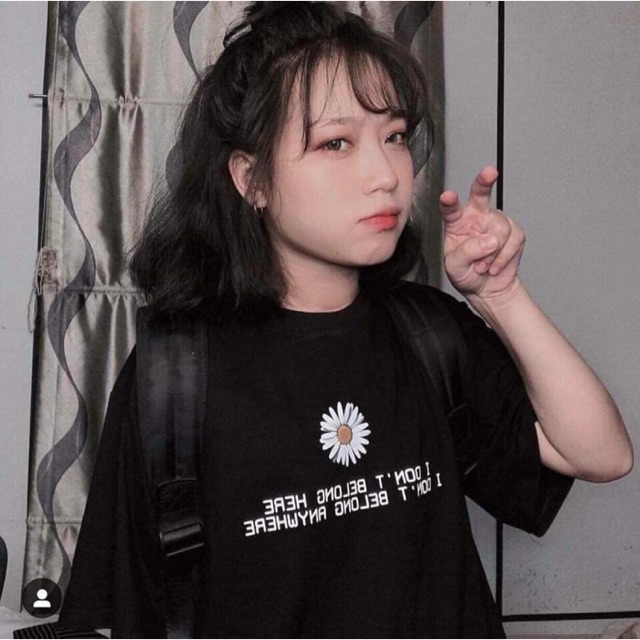 Áo phông unisex hoa cúc