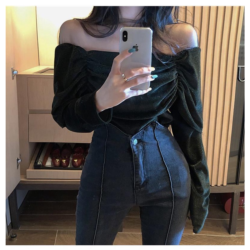 Áo Thun COZOK Lưới Trễ Vai Quyến Rũ Thời Trang Cho Nữ