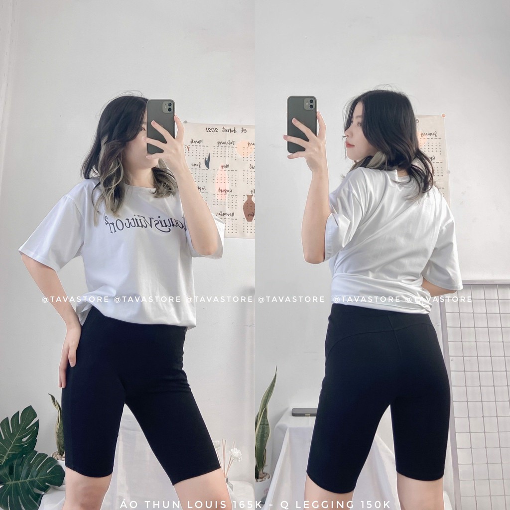 Quần Đùi Nữ☑️Quần Legging Lửng☑️Nâng Mông Cạp Cao Siêu Hot-Siêu Co Giãn $ Chiều Loại 1-Đủ Size Nữ Mã QDN01