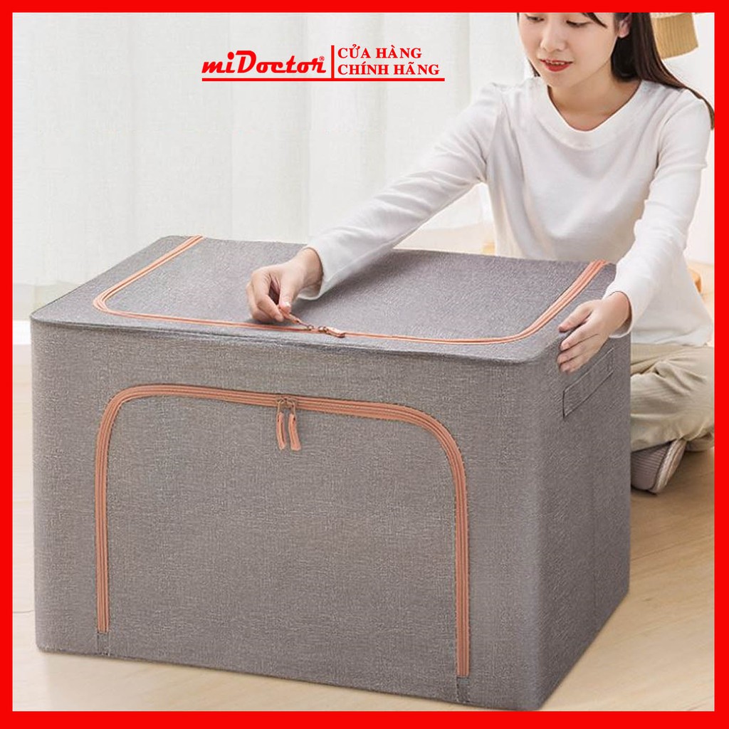 Túi Đựng Chăn Màn Khung Sắt Nhật Bản miDoctor Kích Thước Cỡ Đại XL 60 x 42 x 40cm