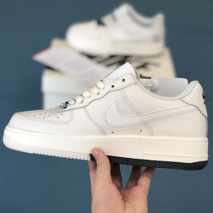 Giày air force 1 màu be sữa, da xịn dế khí air cực êm ái