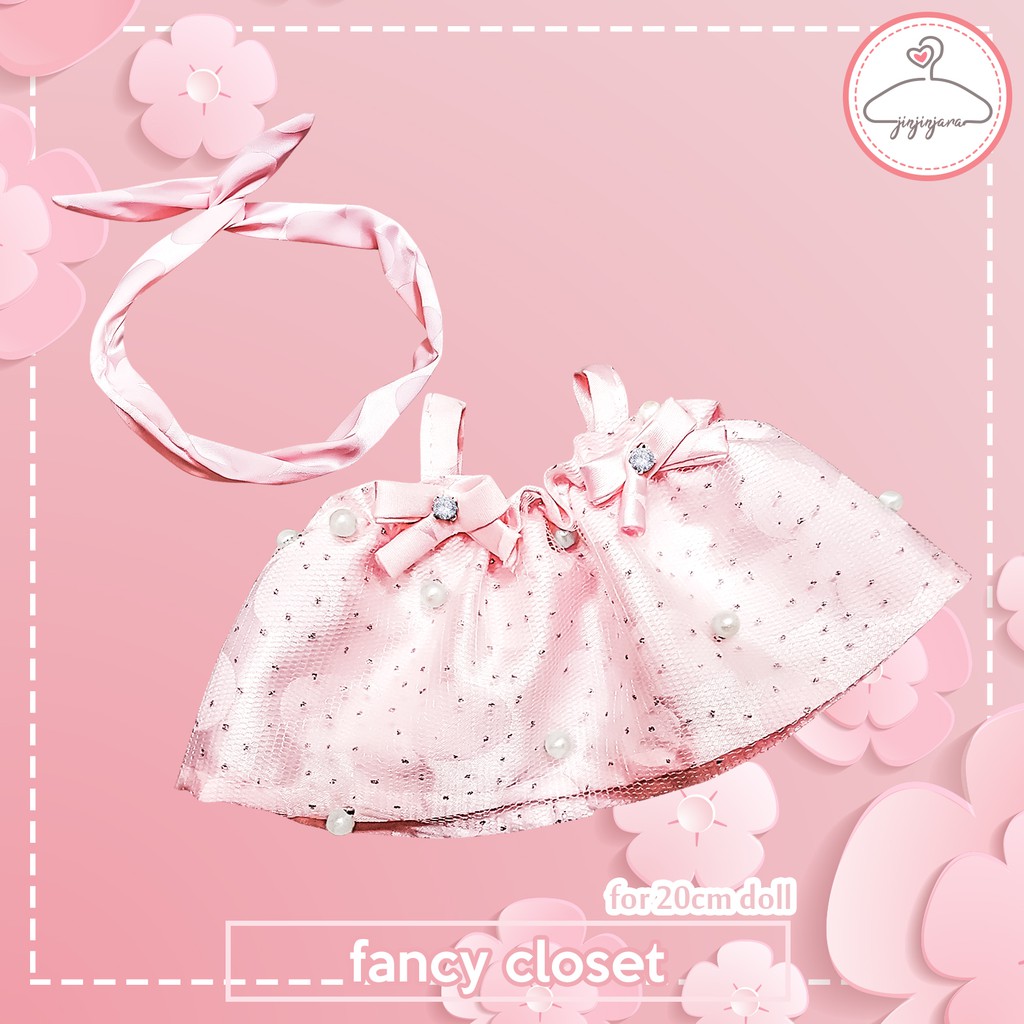 Đầm búp bê đính hạt [outfit doll 20cm]