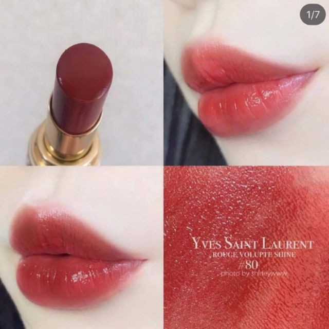 YVES SAINT LAURENT - Son thỏi YSL Rouge Volupte Shine Oil - In - Stick