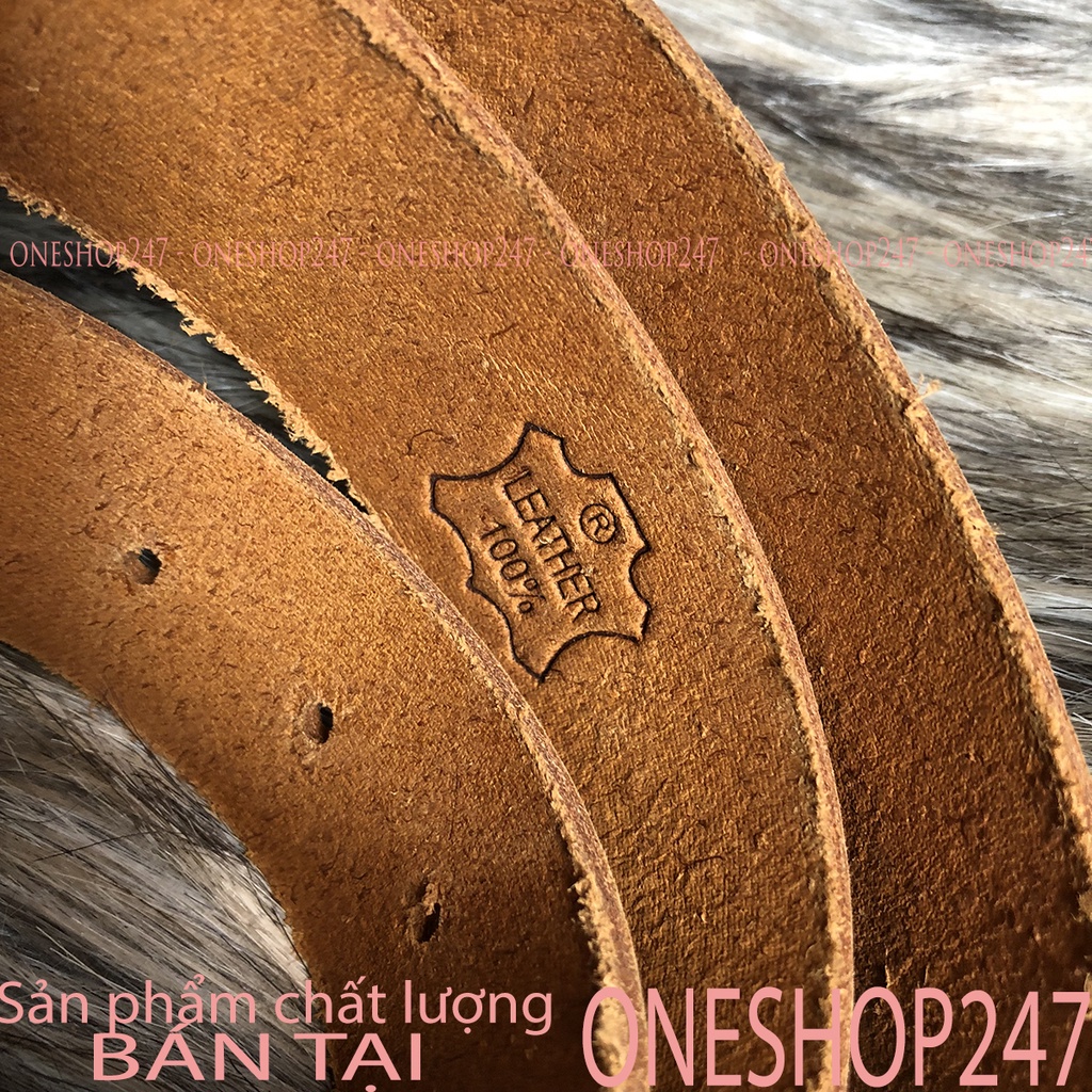Thắt lưng nam 100% da bò thật, Dây nịt nam nguyên sợi hắc chắn bền đẹp A71TL