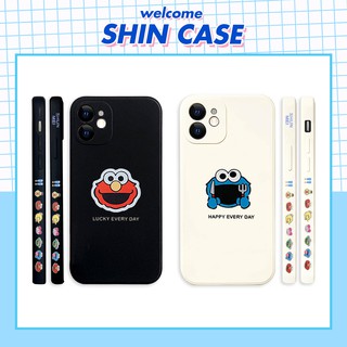 Ốp lưng iphone Elmo happy cạnh vuông in hình viền 6/6plus/6s/6splus/7/7plus/8/8plus/x/xs/11/12/13/14/pro/max/promax/plus