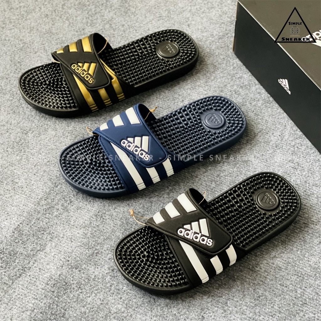 Dép Adidas Massage Chống Nước Chính Hãng 💙SIMPLE SNEAKER💙 Adidas Adissage Slides Dép Quai Ngang Massage Chân Thư Giãn