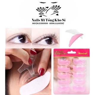 Trục uốn mi silicon, trục uốn mi hồng có rãnh loại rẻ, Nylon ủ mi