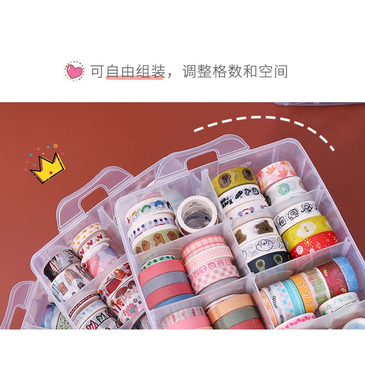 Hộp Đựng Đồ Chơi Lego Nhiều Ngăn Trong Suốt Đơn Giản Cho Bé