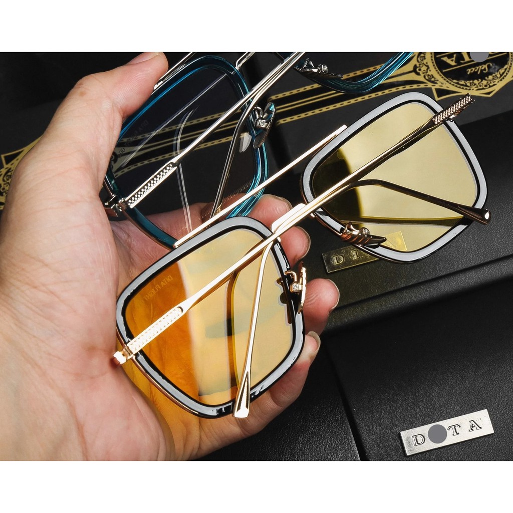 Mắt kính râm nam nữ kính mát FULLBOX HÃNG POSHOP IRON MAN EDITH gọng kim loại cao cấp chống chói tia UV thời trang | BigBuy360 - bigbuy360.vn