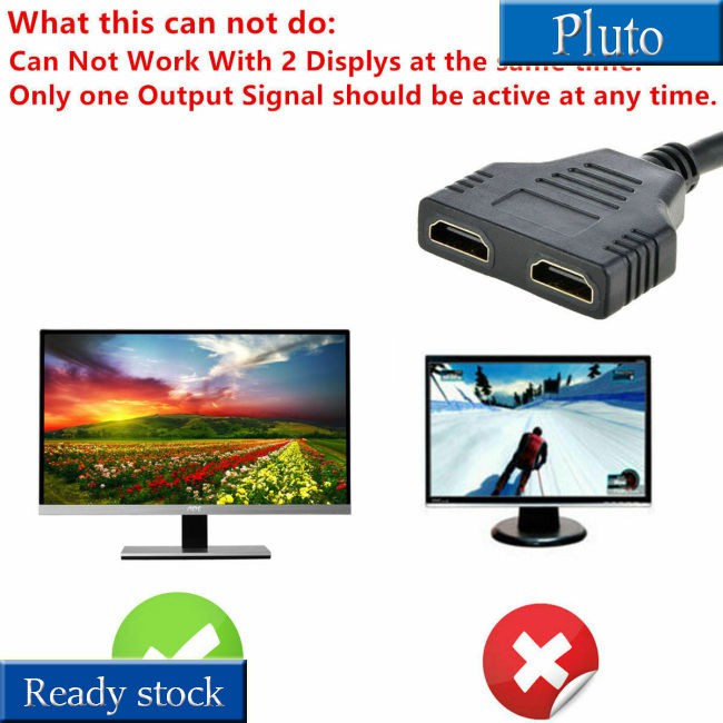 Cáp Chia 1080p Hdmi Sang Hdtv 1 Đầu Vào 2 Đầu Ra