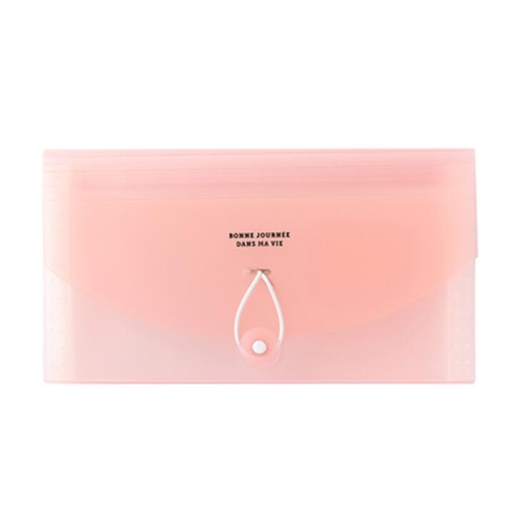 Bìa Đựng Tài Liệu ARTBOX Màu Hồng Thời Trang Có Dây Đóng Mở Tiện Dụng