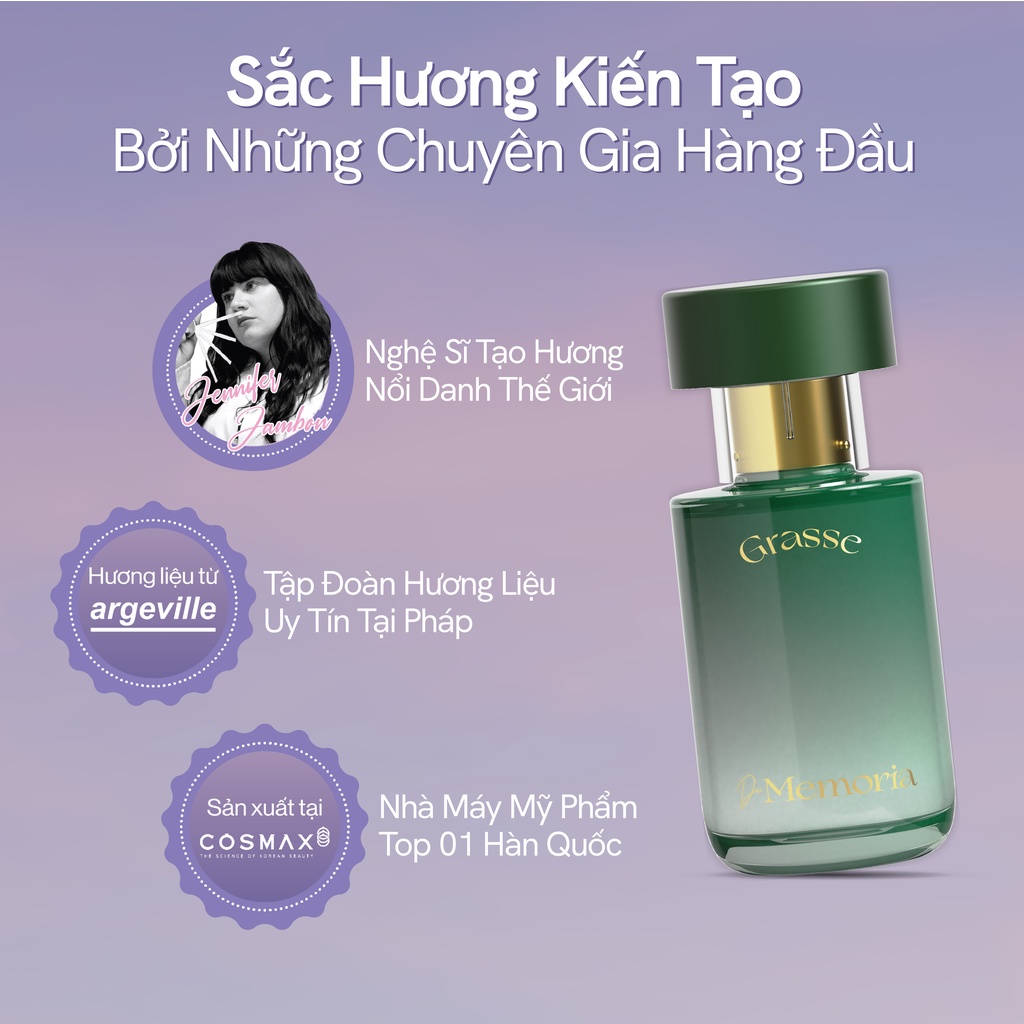 Nước Hoa De Memoria 06 Grasse 30ml Hương Hoa Tulip Tươi Mát, Trẻ trung Đáng yêu