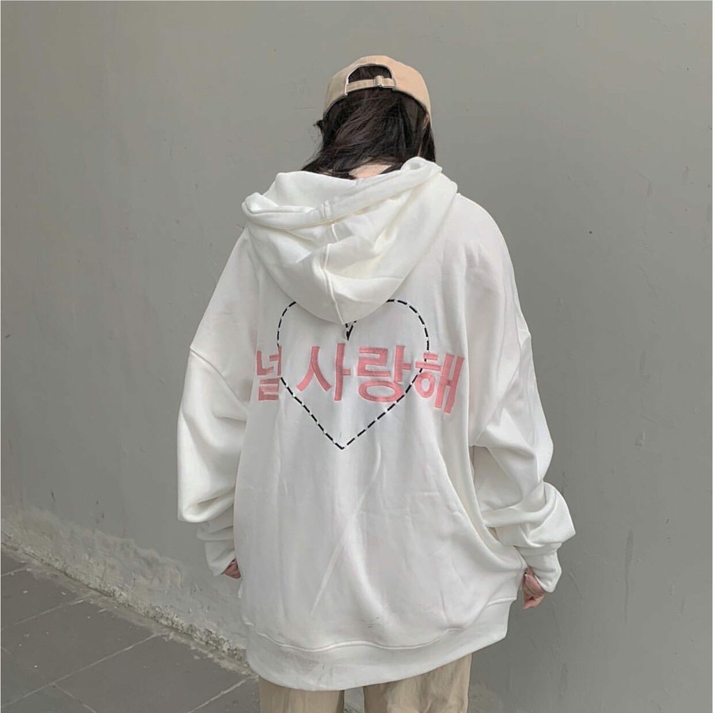 Áo Khoác Nỉ Bông SARANGHAEYO HOODY ZIP Unisex (3 MÀÙ)