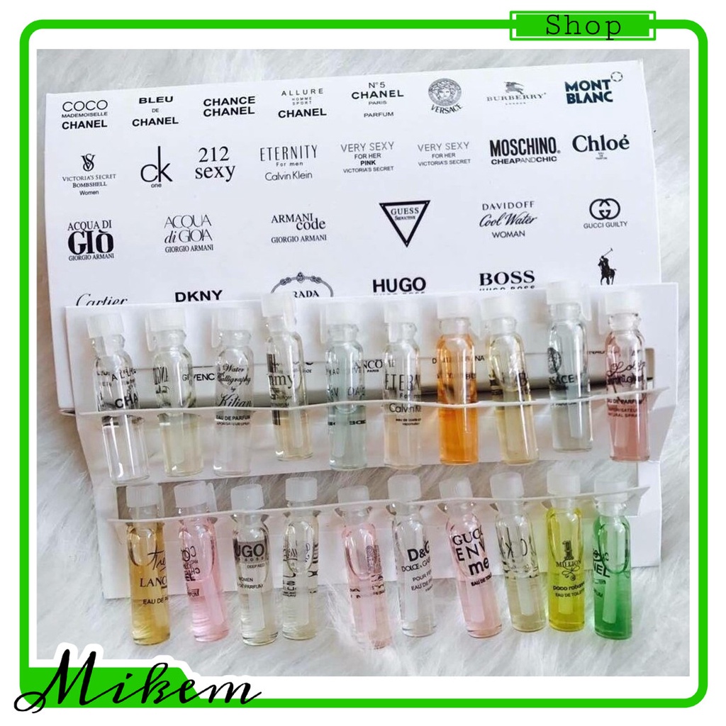 Set 20 Chai Nước Hoa Mẫu Thử Cao Cấp – Nước Hoa – nước hoa mini - Mẫu Thử Nước Hoa - Mẫu Thử Nước Hoa Mini - Nước Hoa Nữ
