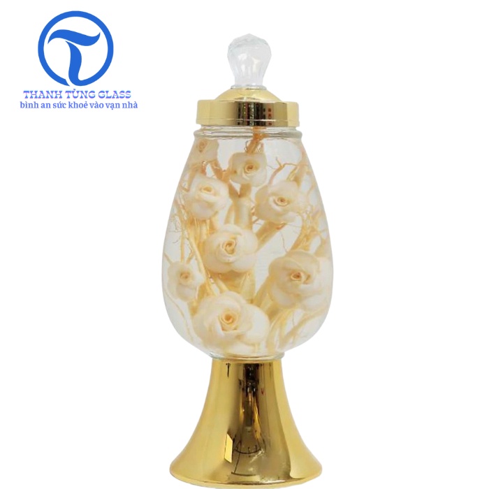 Bình ngâm rượu sâm thủy tinh CAO CẤP PHÚ HÒA 3.95 LÍT