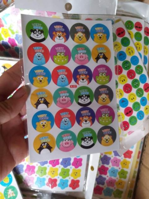 Sticker dán lời khen [Size 2cm]