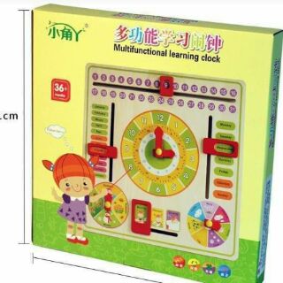 Đồng hồ gỗ đa năng 3in1