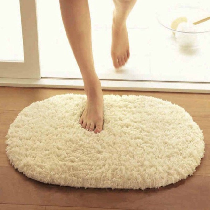 Thảm trải sàn phòng tắm chống trượt hình oval