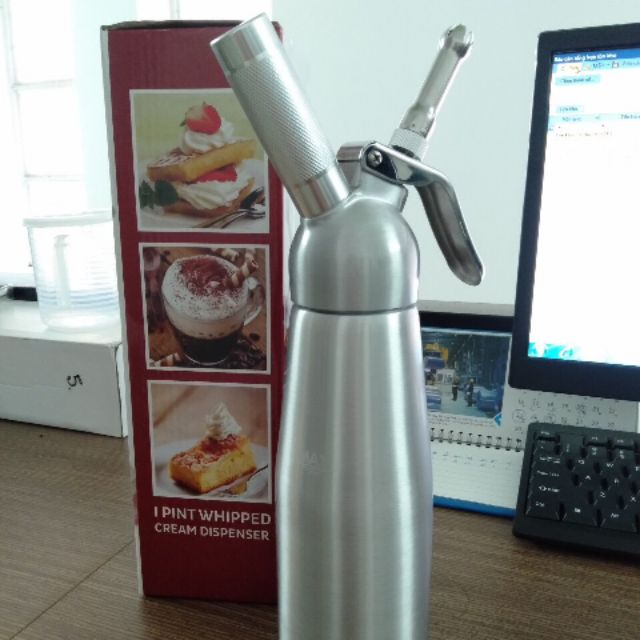 Bình xịt bông kem inox