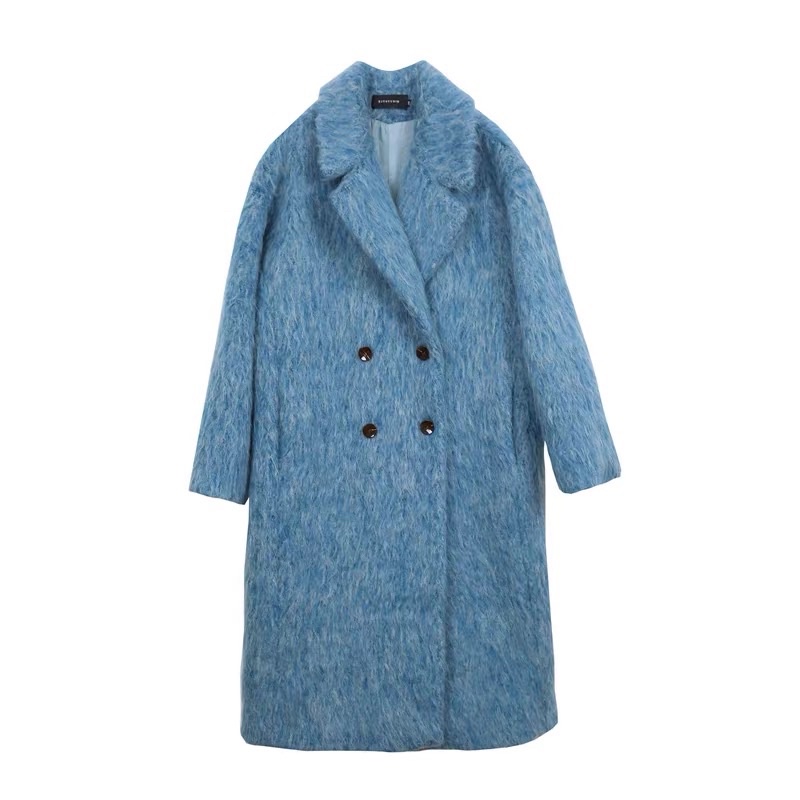 Áo khoác dáng dài nữ dạ lông ép Hàn quốc BORA SHOP mặc mùa đông sang chảnh order | BigBuy360 - bigbuy360.vn