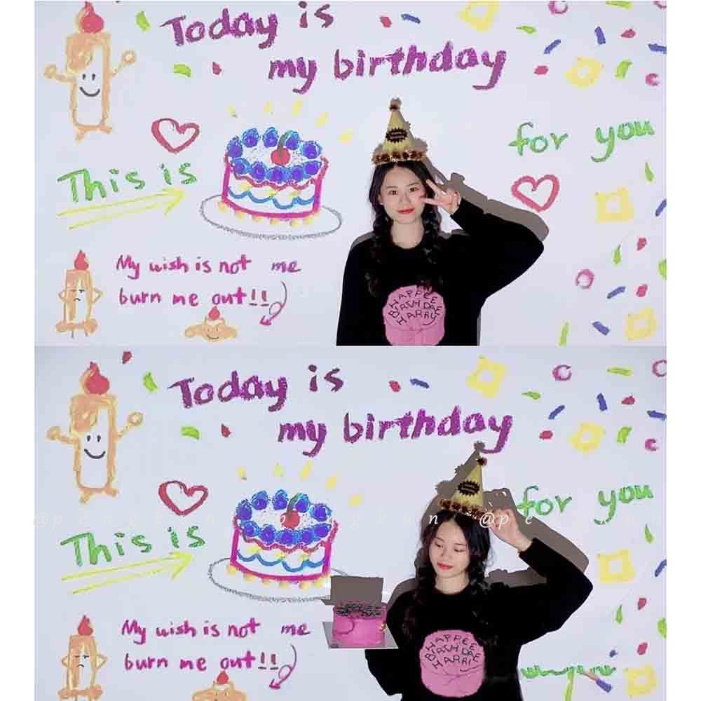 Đèn Chiếu Phông Nền Trang Trí Tiệc Sinh Nhật Theo Phong Cách Hàn Quốc Vui Nhộn Chất Lượng Cao