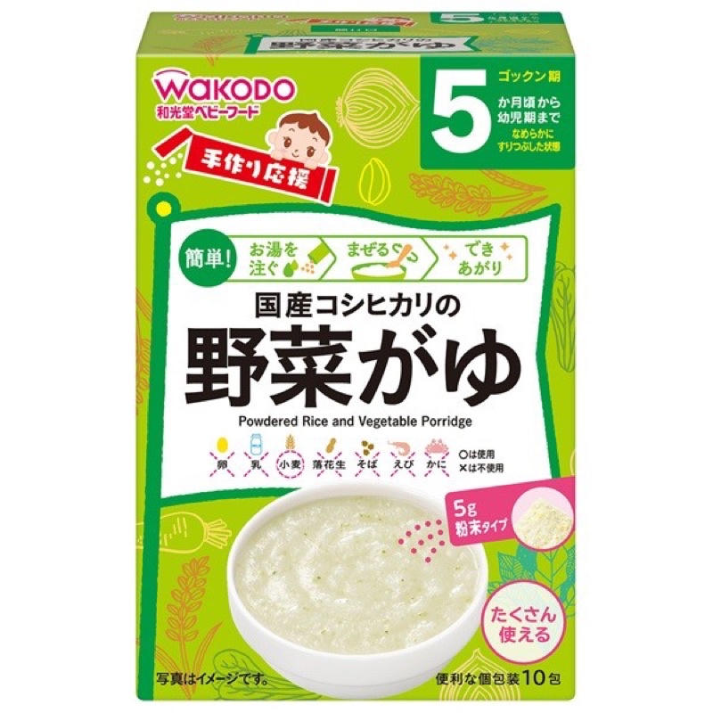 Bột ăn dặm wakodo vị gạo Koshihikari 5m+ (date tháng 7.2023h