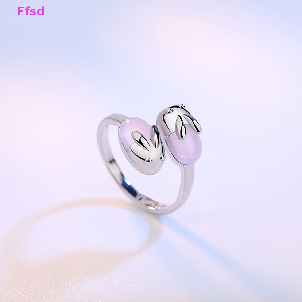 {Ffsd} Nhẫn Hở Hình Thỏ Dễ Thương Đơn Giản Thời Trang Làm Quà Tặng Kỳ Nghỉ Ngọt Ngào Và Ngọt Ngào Cho Nữ