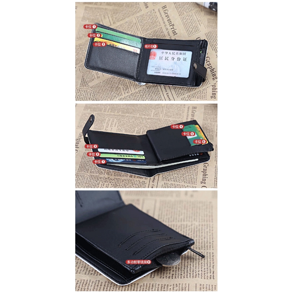 Ví Da Nam Phong Cách Họa Tiết Phim Tokyo Ghoul Cá Tính