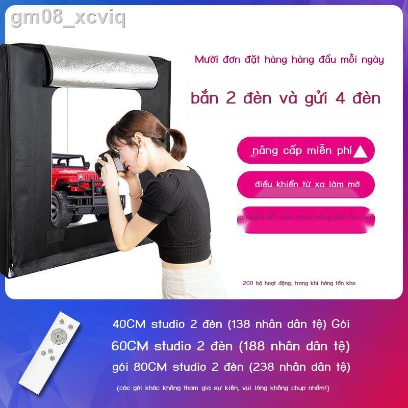 (HÀNG HOT)gm08_xcviqHộp ảnh studio nhỏ làm mờ bộ sản phẩm hộp hàng hóa đèn mềm lấp đầy ánh sáng chụp