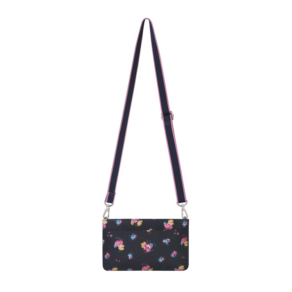 Cath Kidston - Túi đeo chéo Small Zipped Cross body Park Meadow Bunch - 984010 - Navy