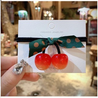 Set 2 dây cột tóc Cherry siêu xinh