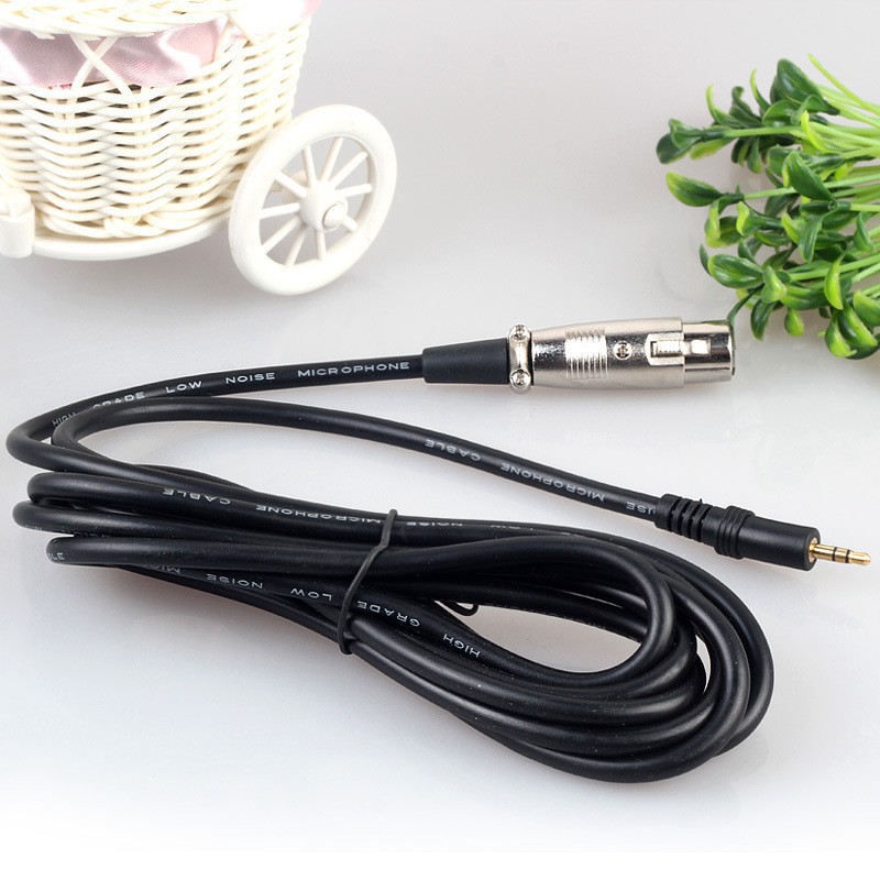 Dây micro đầu canon XLR ra 3.5 mm dài 3 mét