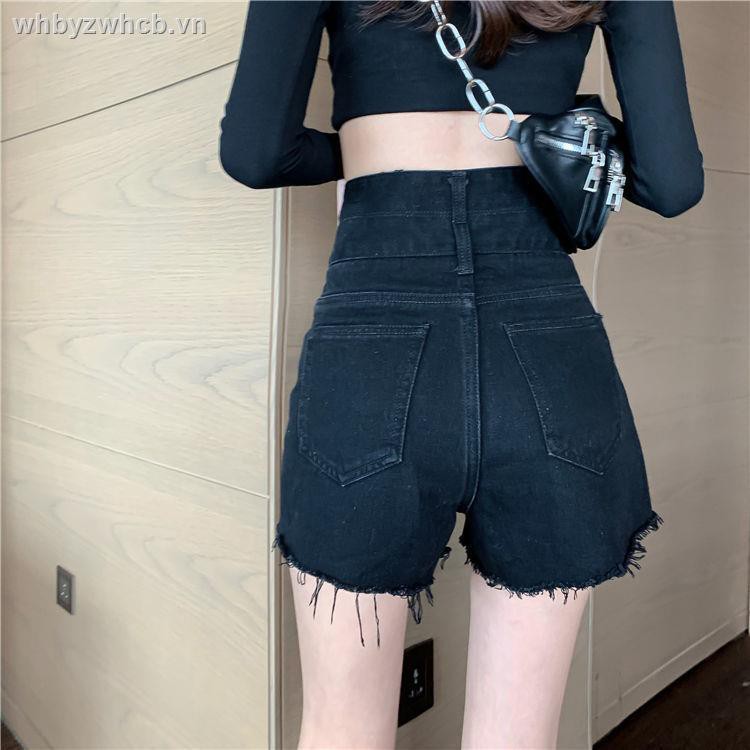 Quần short denim lưng cao thời trang nữ 2021 | BigBuy360 - bigbuy360.vn