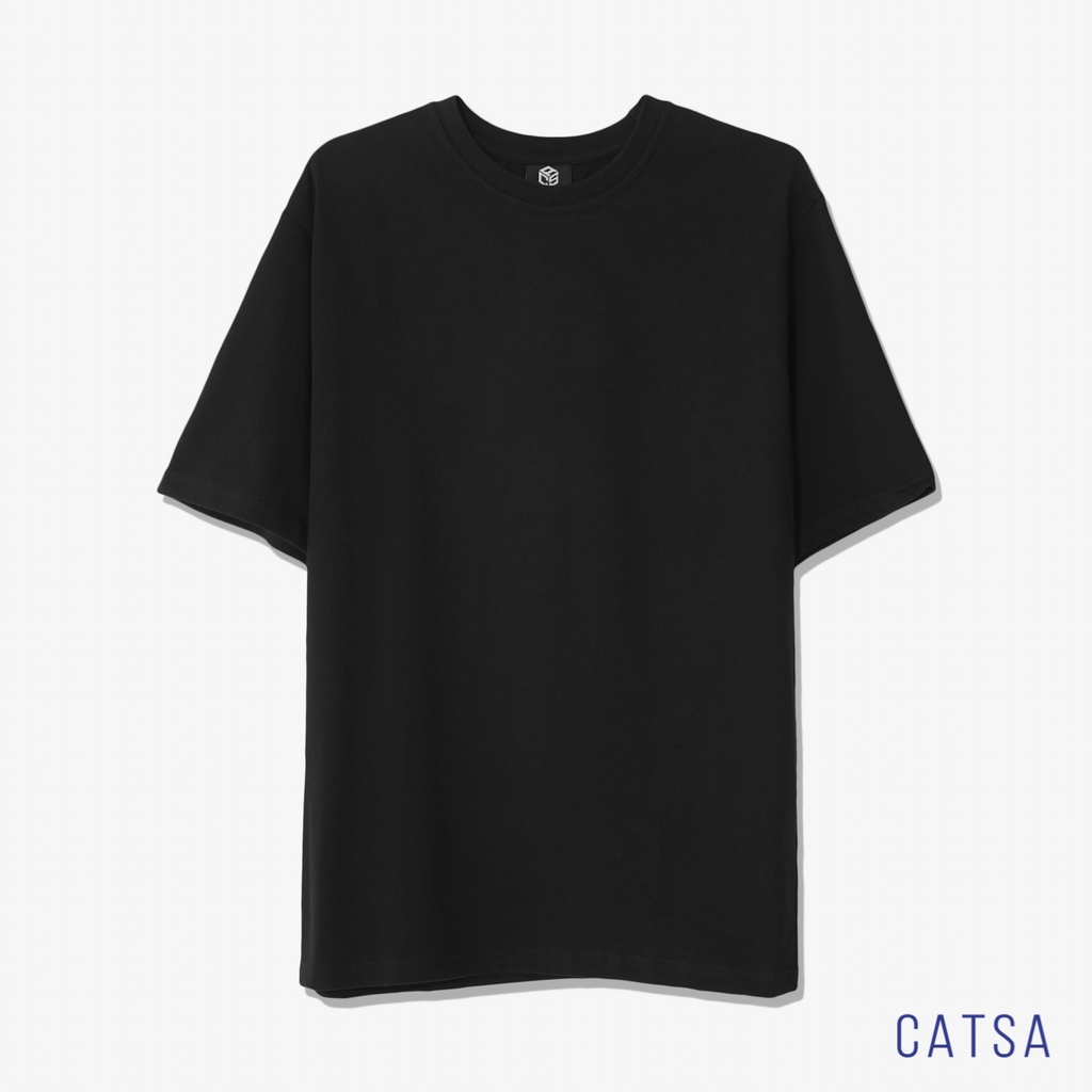 Áo thun cổ tròn CATSA Tshirt trơn, co giản, thấm hút mồ hôi ATN302 - ATN301