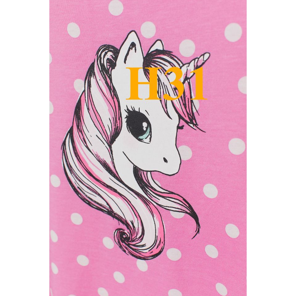 * Mã H31: Váy H&M ngựa pony chấm bi cho bé gái, chất cotton đẹp (BC 6741)