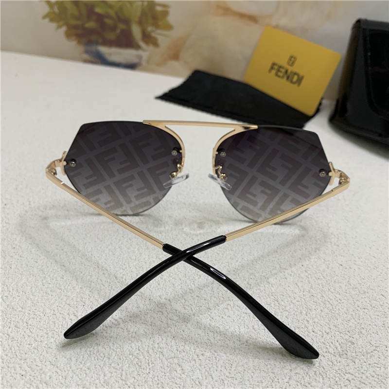 Fendi 2021 New Korean Fashion Men's and Women's One-piece Polarized Sunglasses Trendy Couple Outdoor Travel Driving Fashion Star Street Shooting Wild Anti-UV Sunglasses