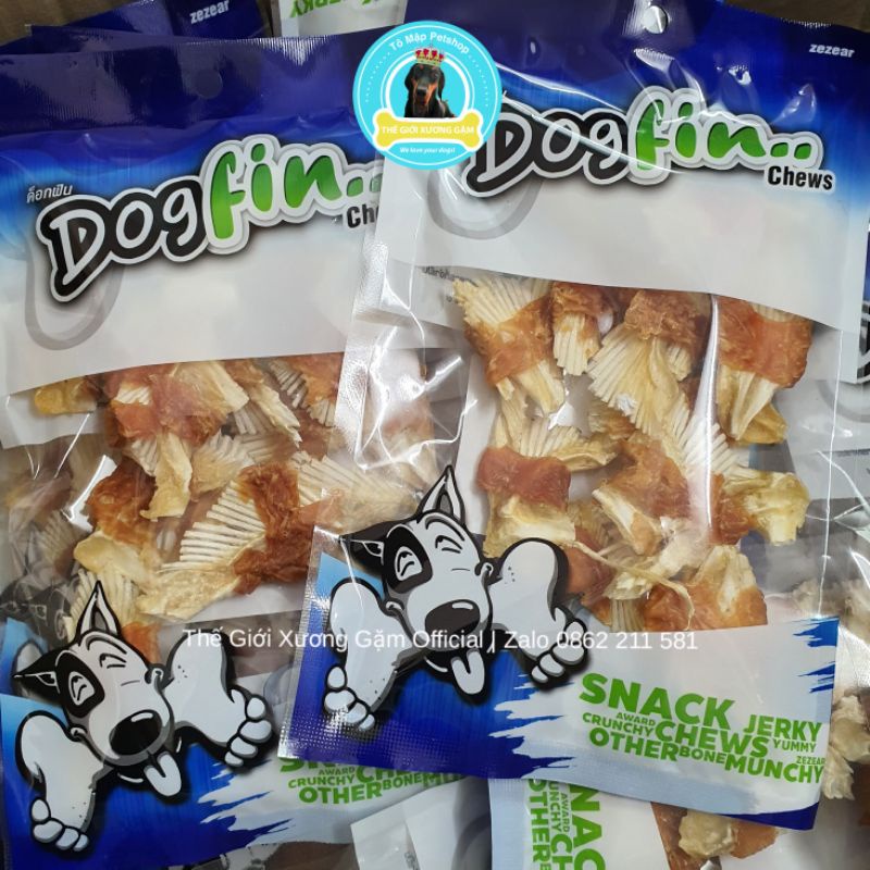 SNACK THƯỞNG DOGFIN MINI BAG CHO CHÓ 50-60GR