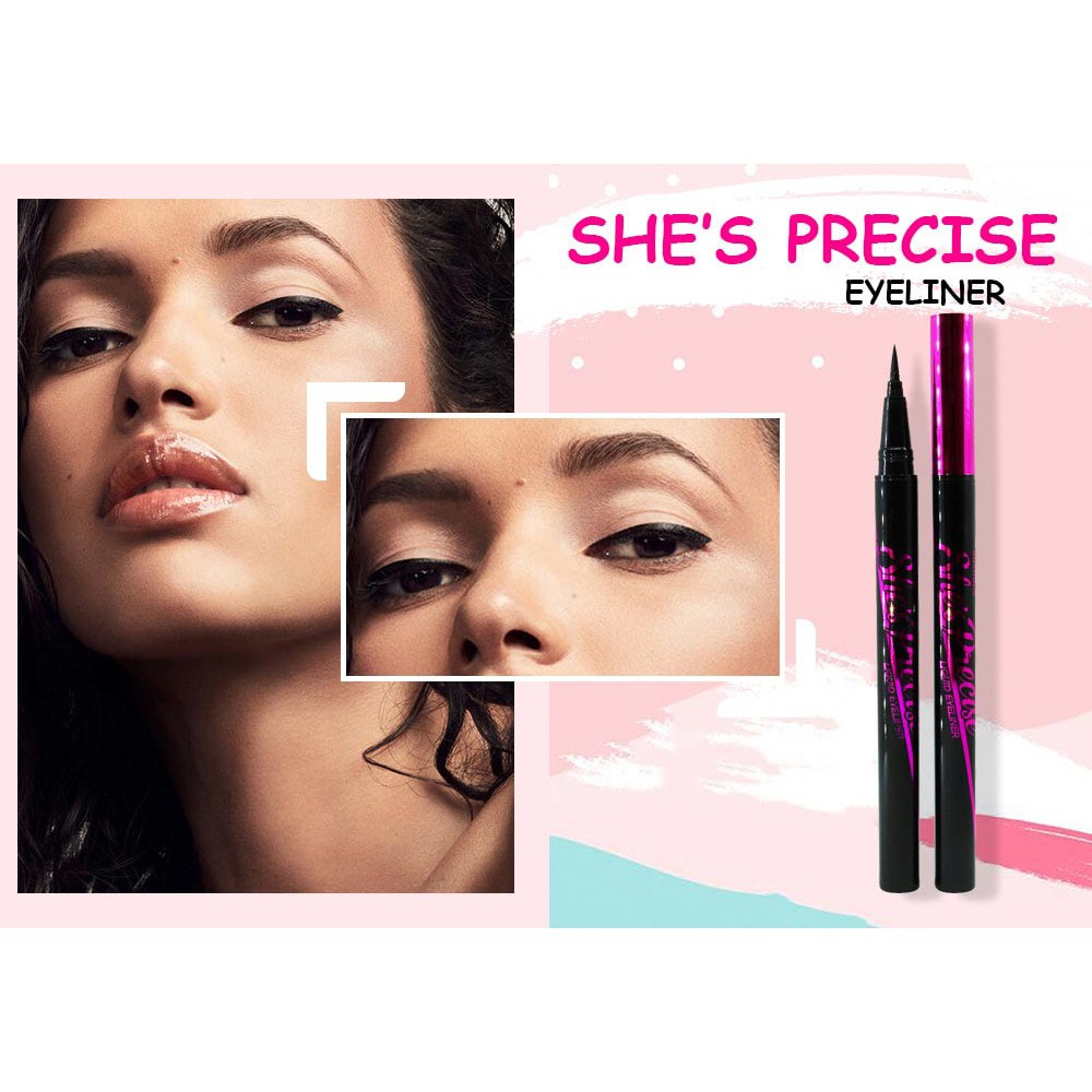 Bút Kẻ Mắt Australis Siêu Mảnh Không Lem Không Trôi She's Precise Liquid Eyeliner