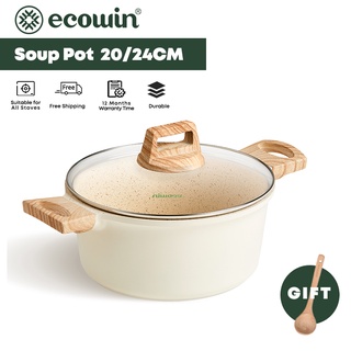 Nồi lẩu ECOWIN mini chống dính phù hợp mọi gia đình dùng được mọi loại 20/24cm