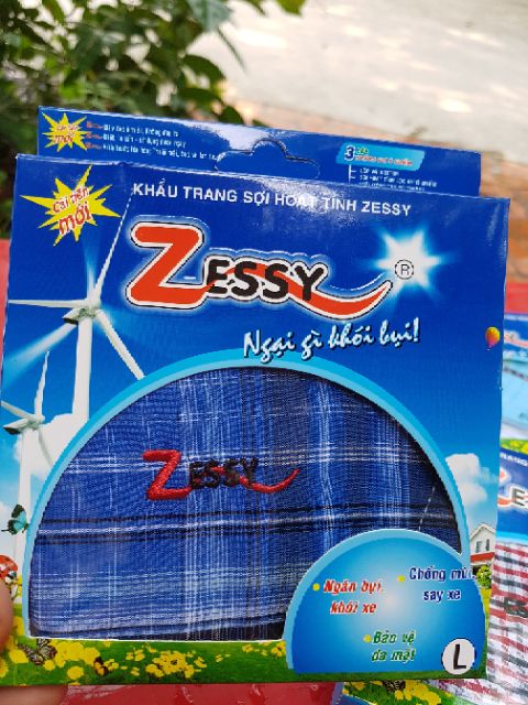 Khẩu trang sợi hoạt tính zesy người lớn
