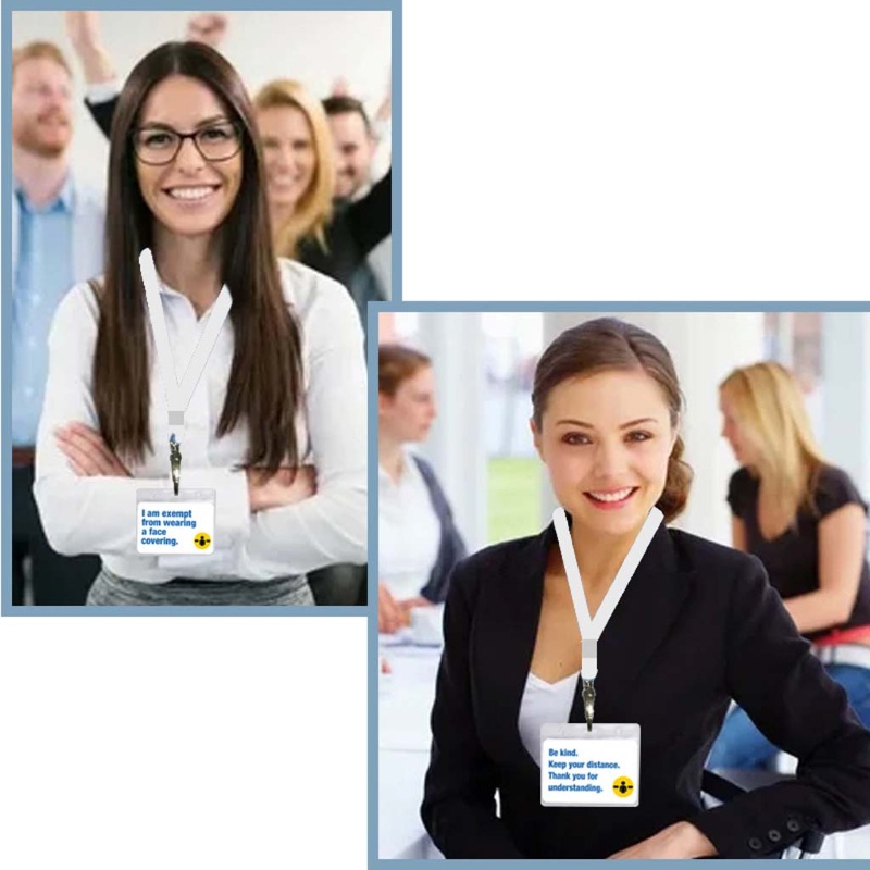 Bộ Dây Đeo Thẻ Exemption Ẩn Mặt Cứng Tiện Dụng