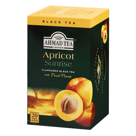 Trà Mơ vàng Ahmad - Ahmad Apricot Sunrise 40g/20bags (túi lọc có bao thiếc - 20 túi/hộp)