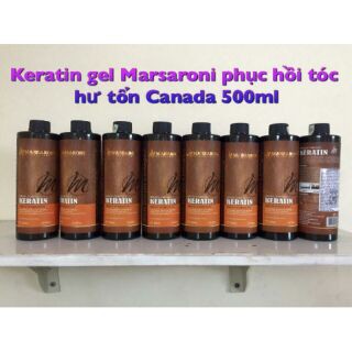 KEM KERATIN MARSARONI DẠNG GEL PHỤC HỒI TÓC HƯ TỔN CANADA 500ML