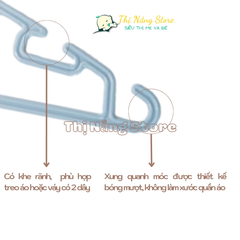 Móc treo quần áo đa năng, mắc quần áo đa năng Hokori nhựa Việt Nhật tiện dụng cho bé