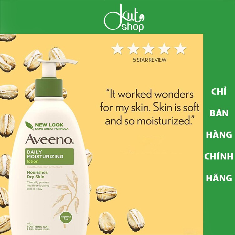 Dưỡng thể lúa mạch làm mềm da Aveeno Daily Moisturizing lotion 591ml