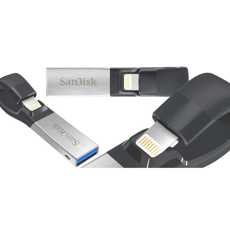 k89 USB 3.0 OTG SanDisk iXpand 32GB Version 2016 (Bạc) 1